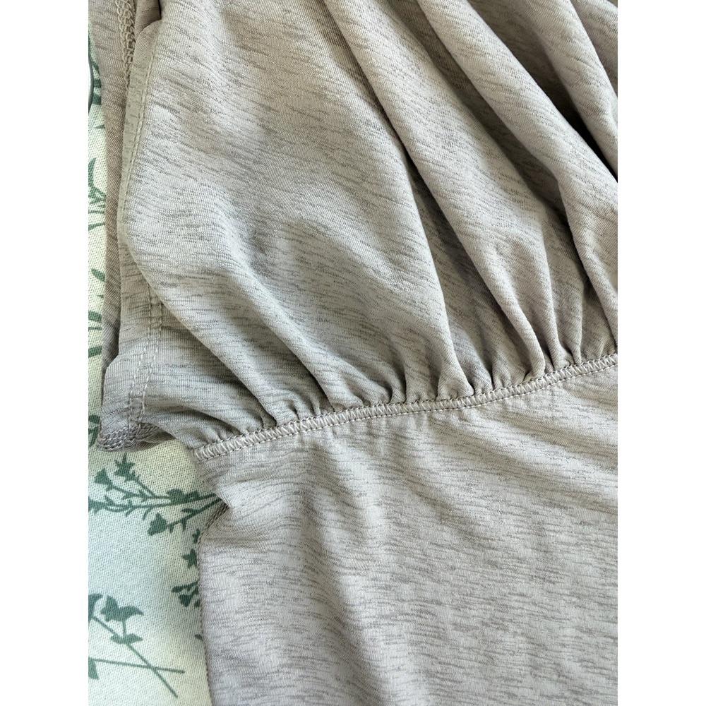 FP Movement Mauve Ruched Active Top Short Sleeve Athletic Tee Medium Boho - Picture 7 of 7